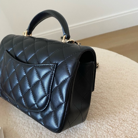 ✨Chanel Mini Classic Flap Bag with Top Handle - Picture 5 of 9